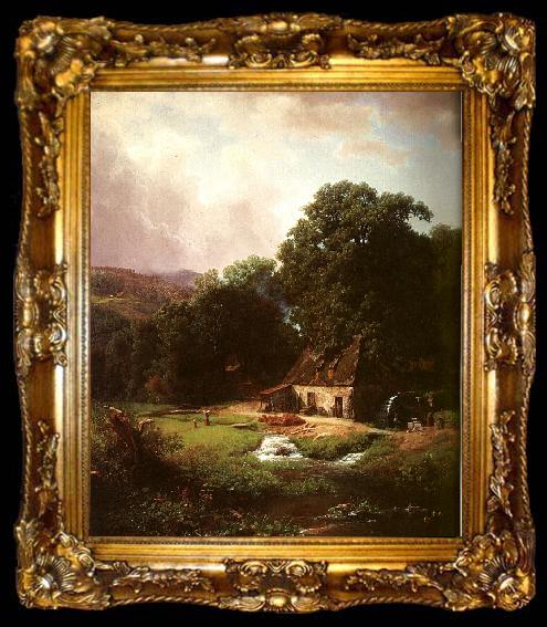framed  Bierstadt, Albert The Old Mill, ta009-2
